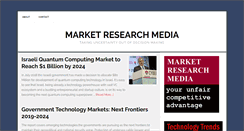 Desktop Screenshot of marketresearchmedia.com